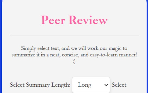 PeerReview startup – AI API