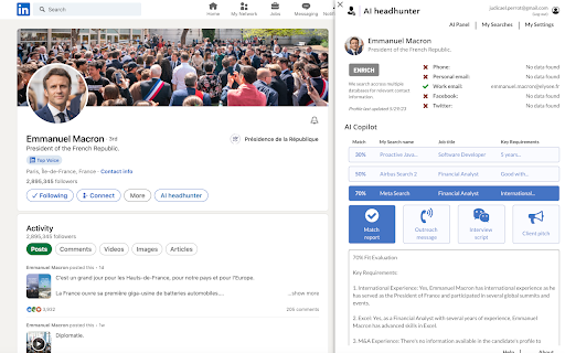 Phantom Search | linkedin Extension startup – AI Recruiting