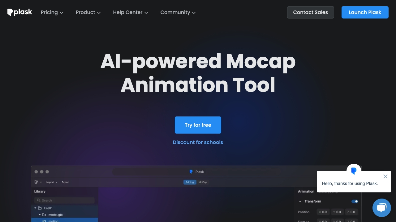 Plask startup – AI Product Description Generator