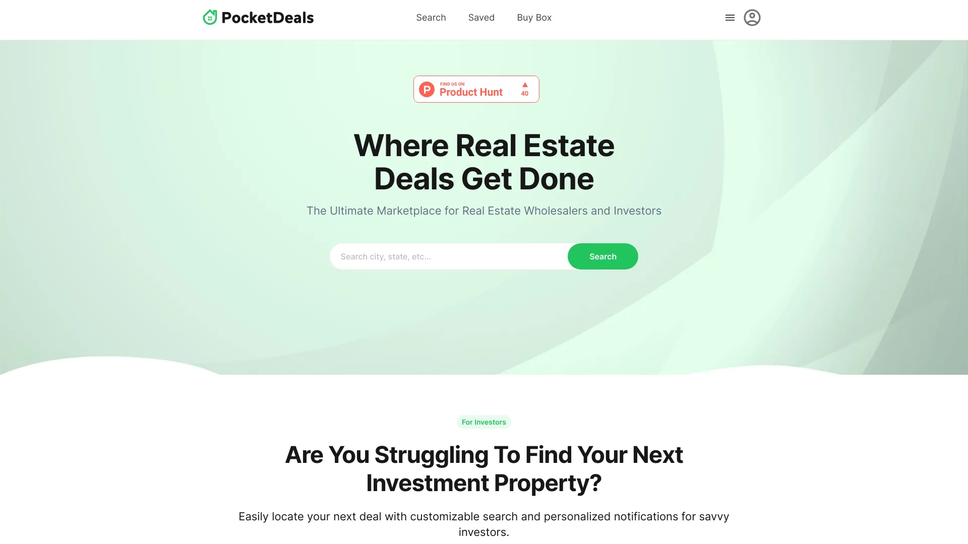 PocketDeals startup – AI Real Estate