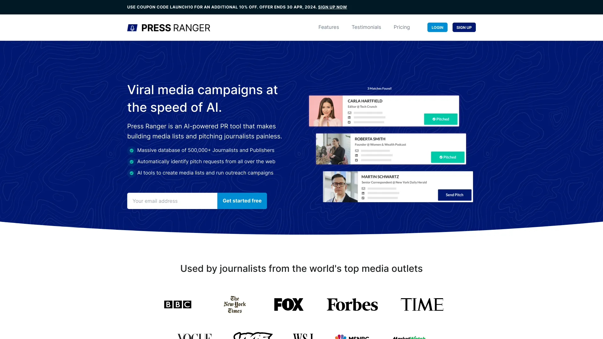 Press Ranger startup – AI Marketing