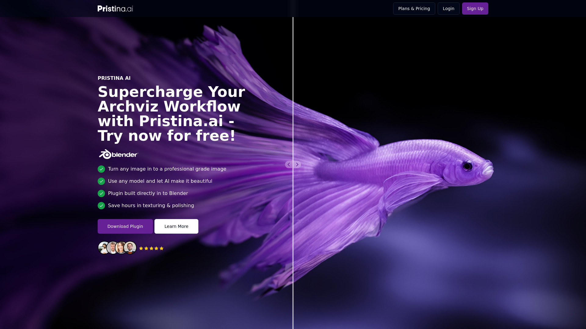 Pristina.ai - Render Realism Fast startup – AI Realistic Image Generator
