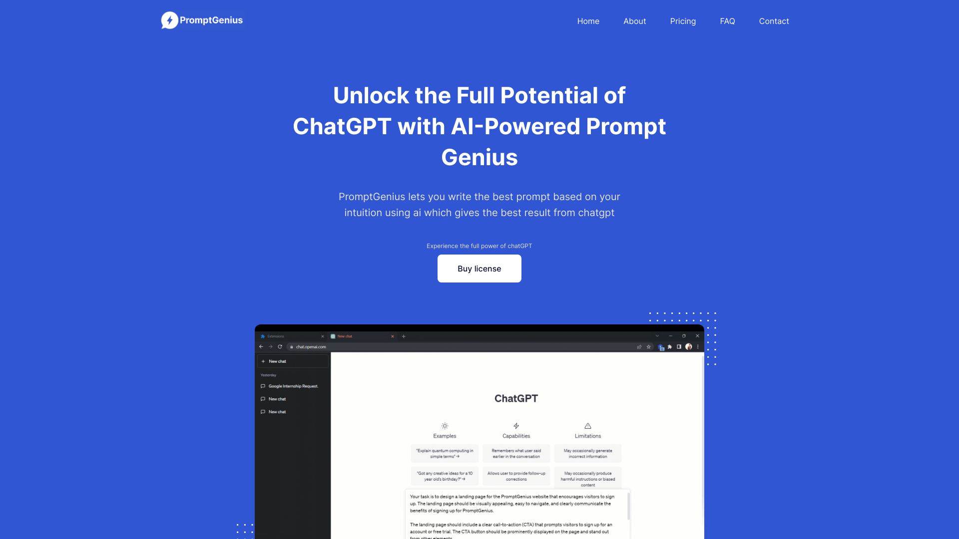Prompt Genius startup – AI Prompt Generator
