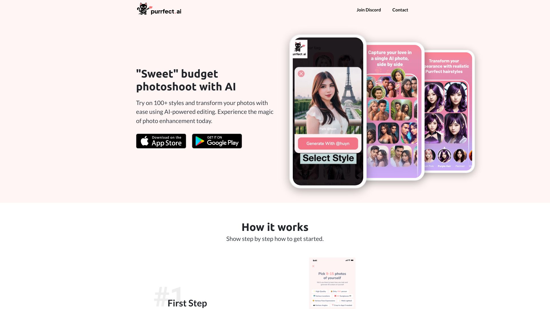 Purrfect AI - Photo Studio startup – AI Photo Editor