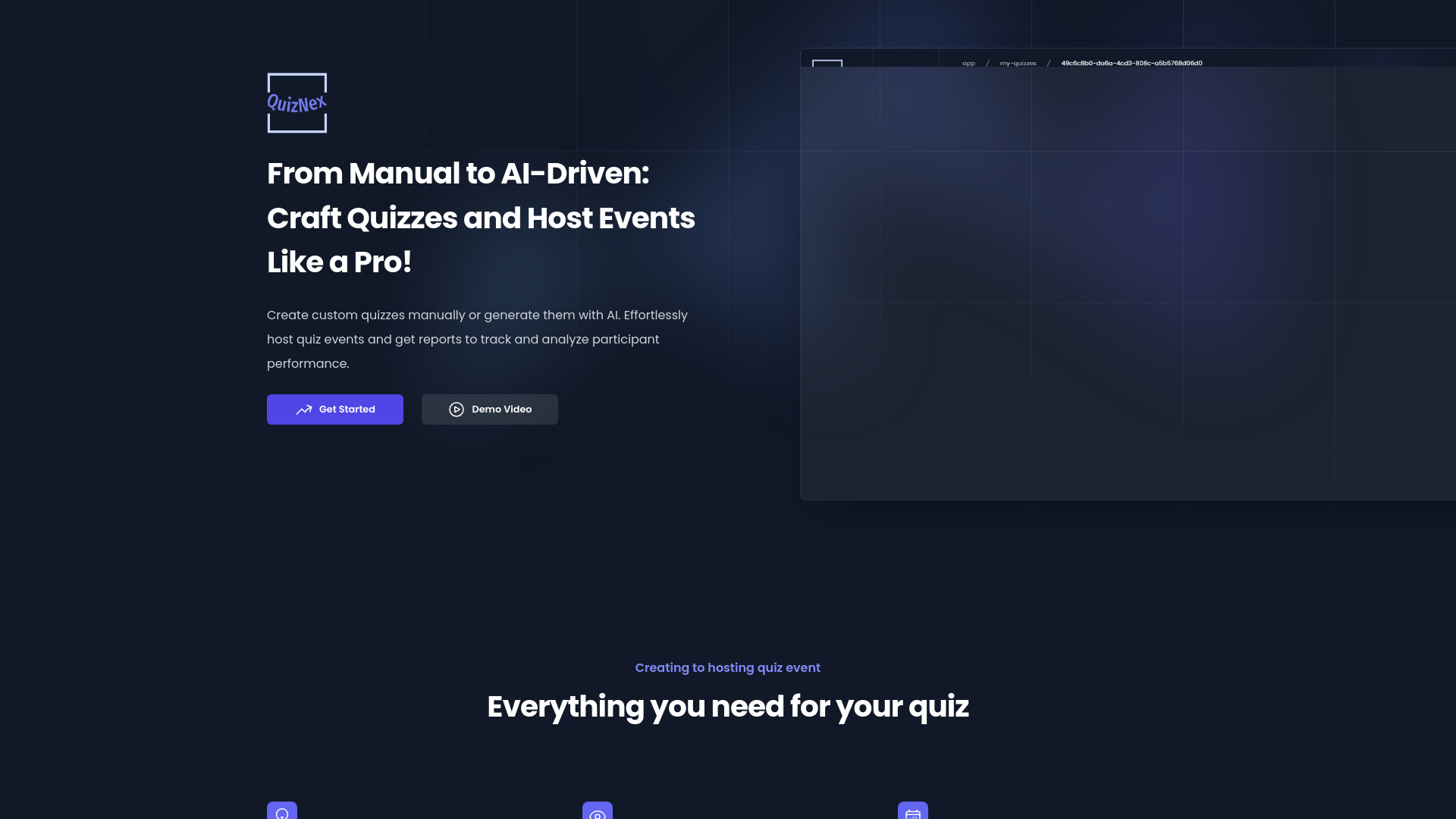 QuizNex startup – AI Quiz Generator