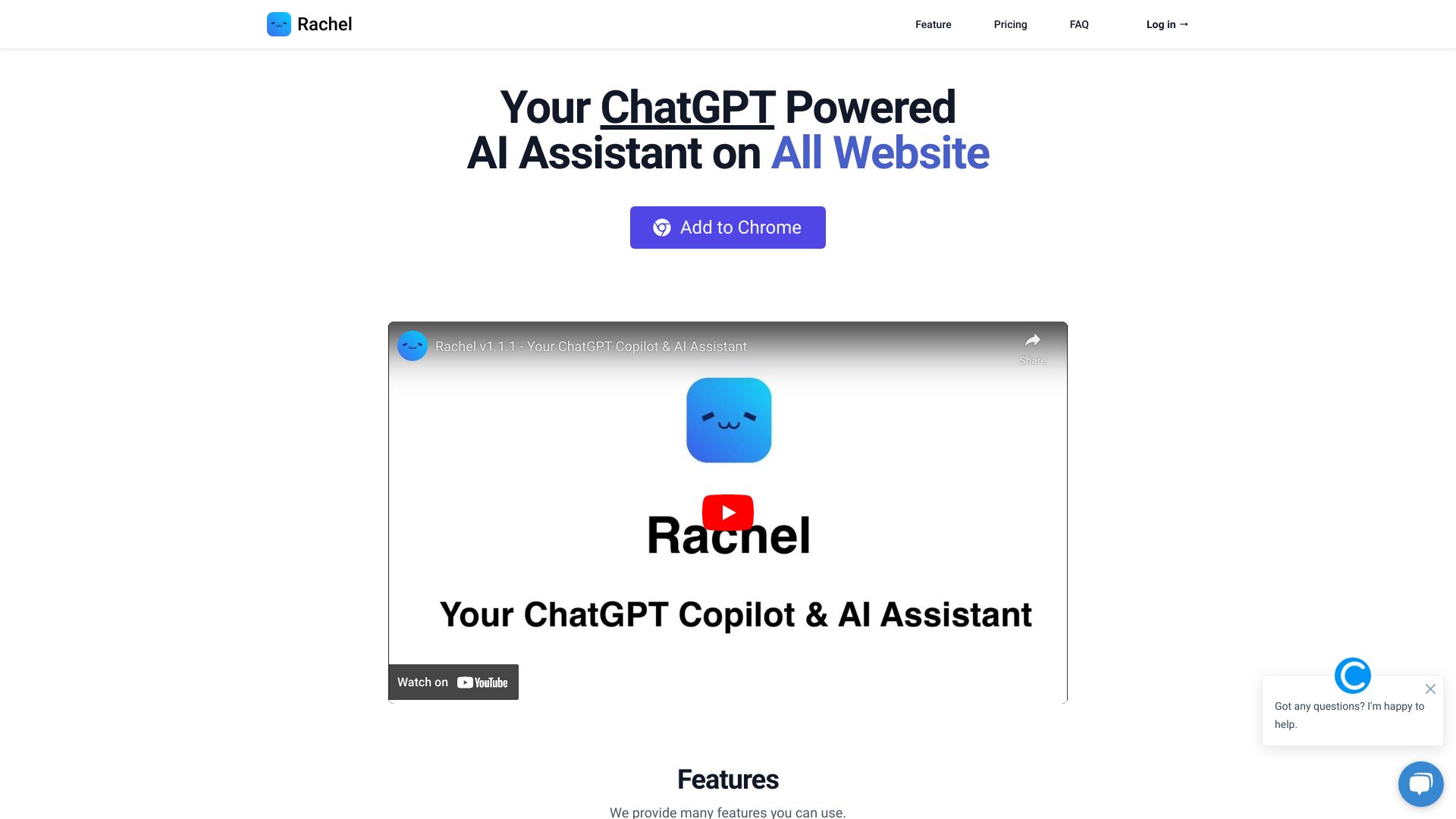 Rachel - Your ChatGPT AI Assistant startup – AI Assistant