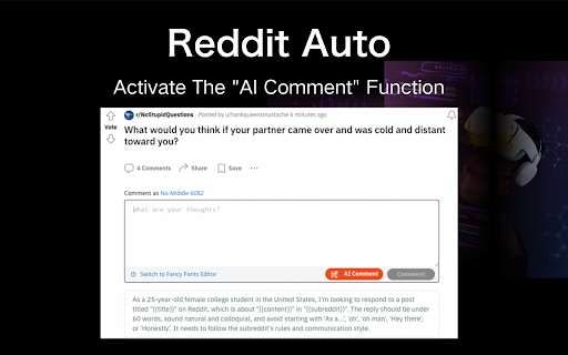 RedditAuto startup – AI Social Media Post Generator