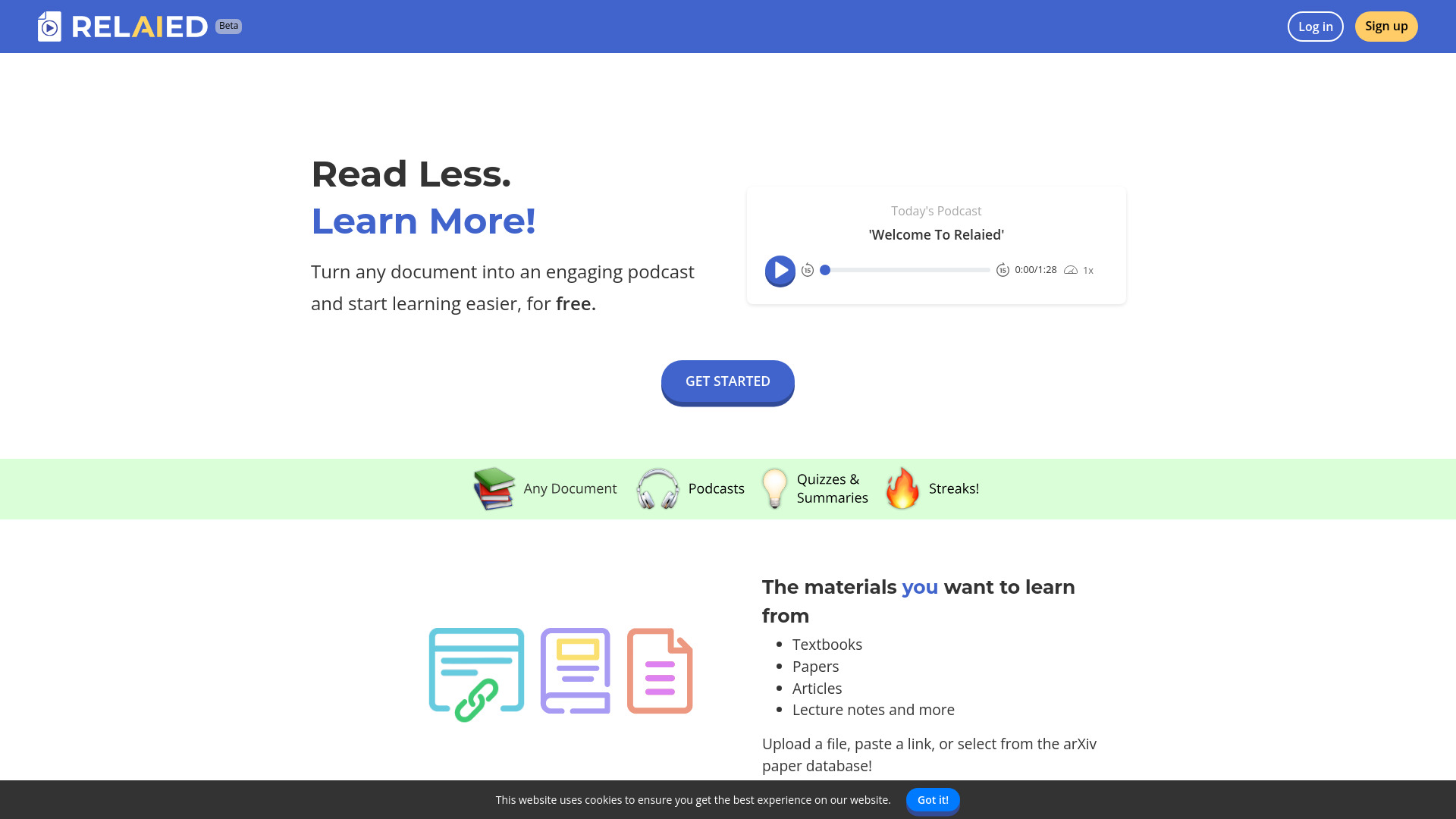 Relaied startup – AI Podcast