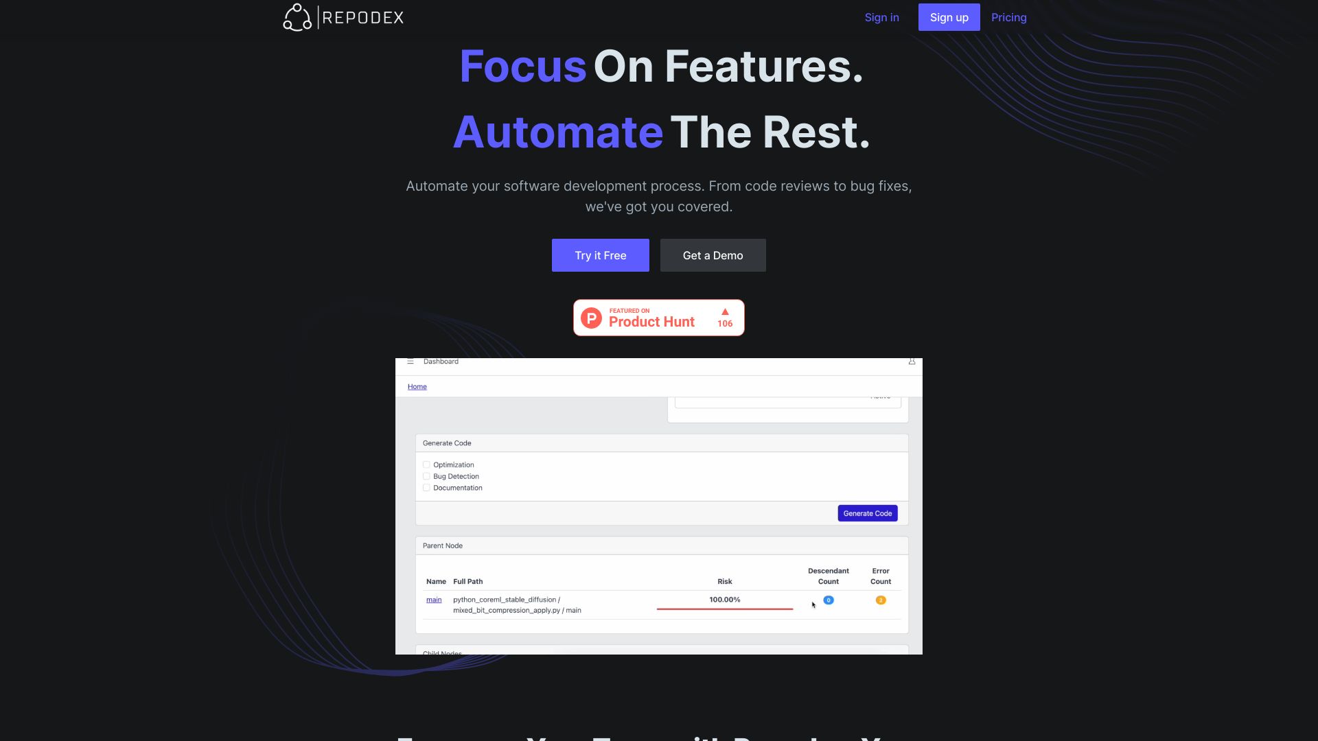Repodex startup – AI Code Assistant