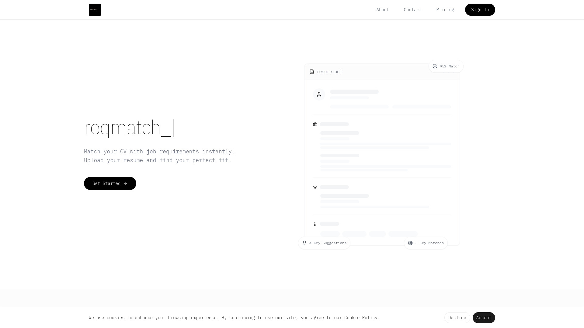 reqmatch_ startup – AI Resume Checker