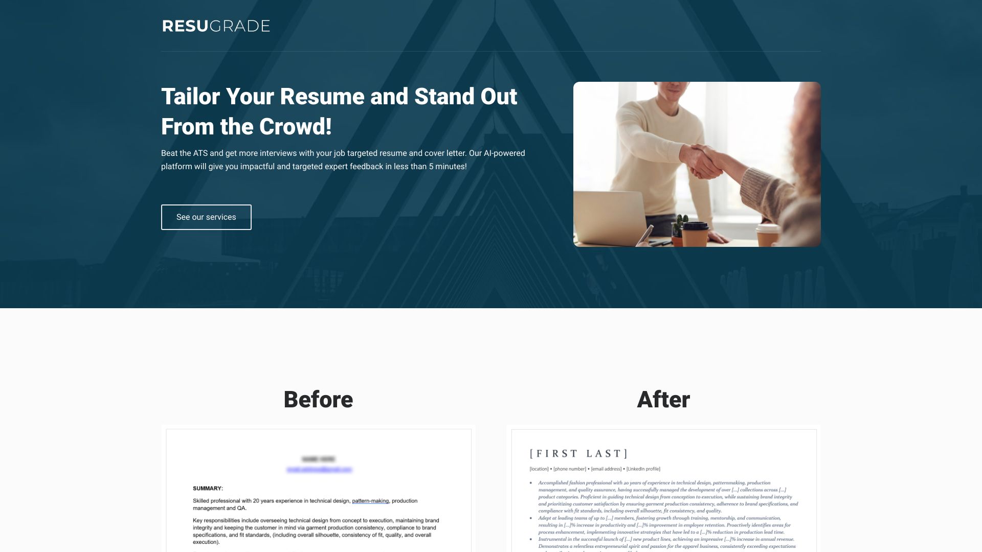ResuGrade startup – Resume Builder
