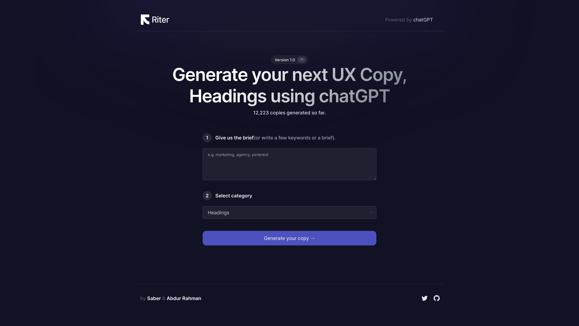 Riter.app startup – Other