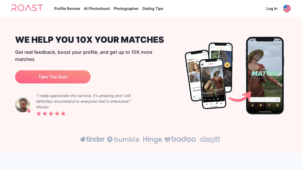Roast Dating startup – AI Profile Picture Generator