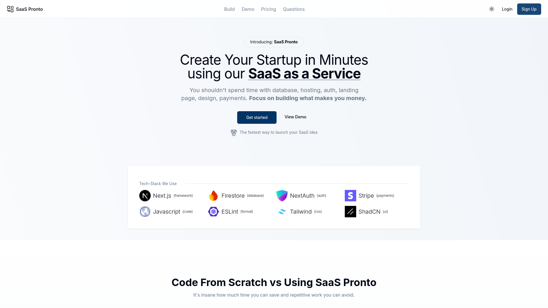 SaaS Pronto startup – No-Code&Low-Code