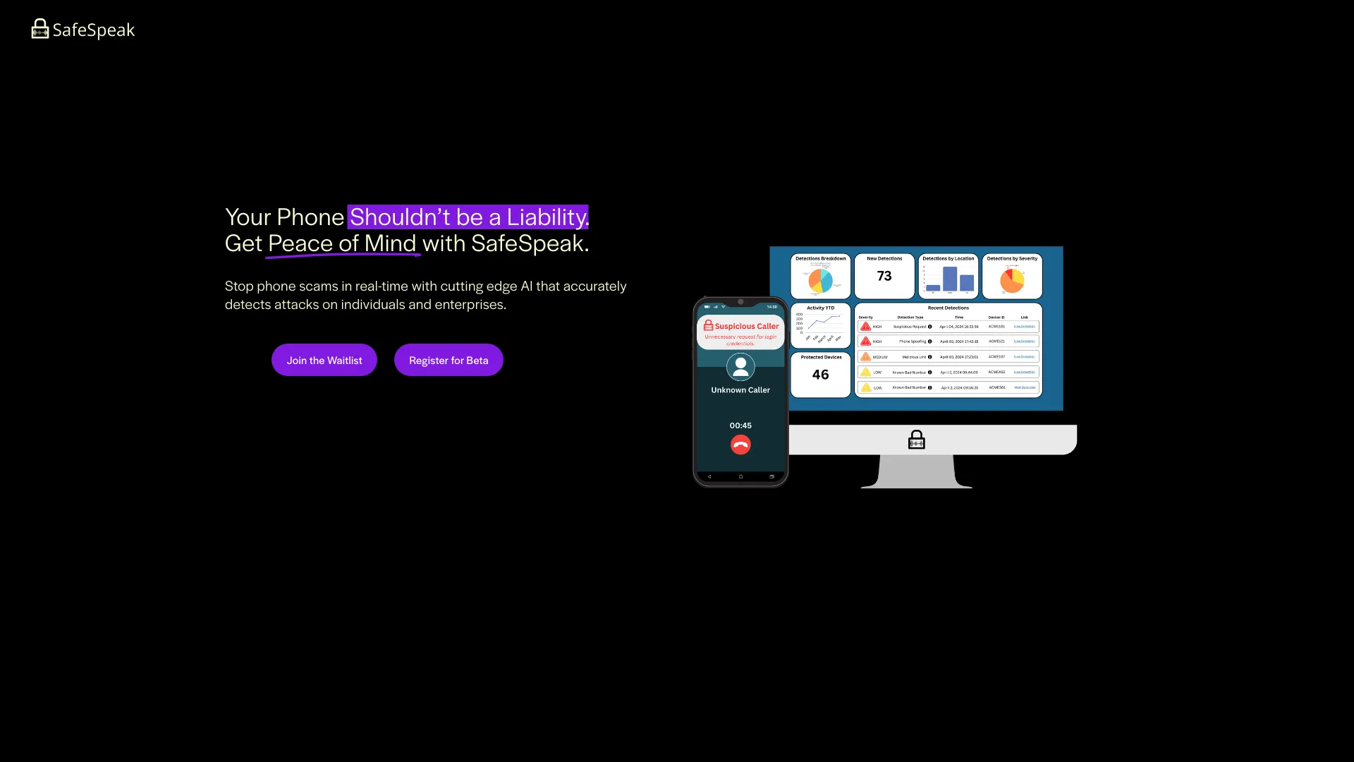 SafeSpeak startup – AI Detector