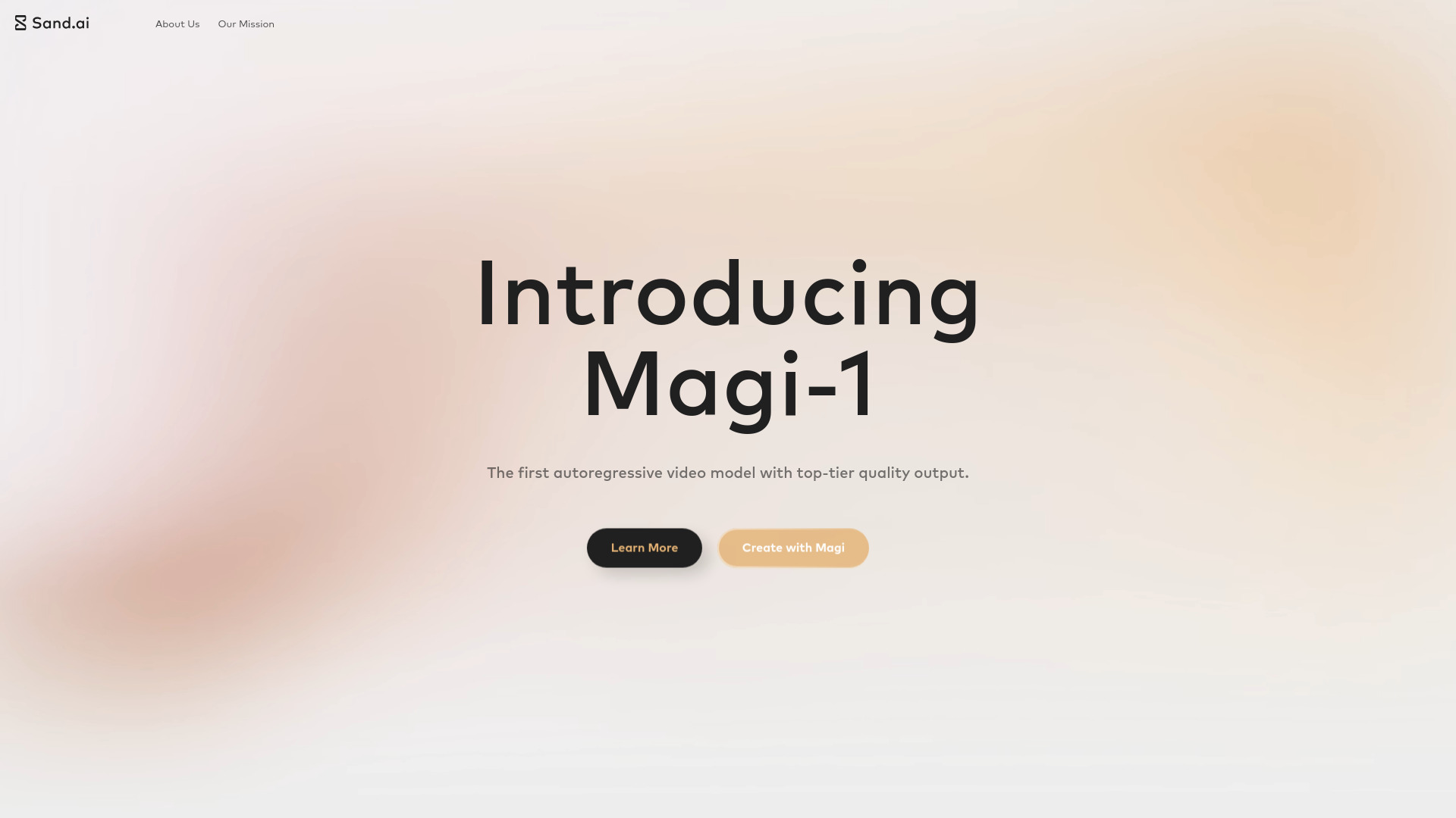 Sand.ai startup – AI Video Generator