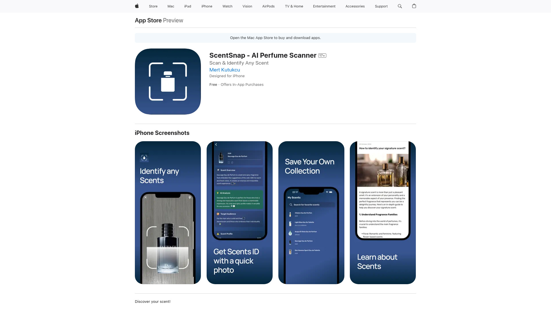 ScentSnap startup – AI Image Recognition