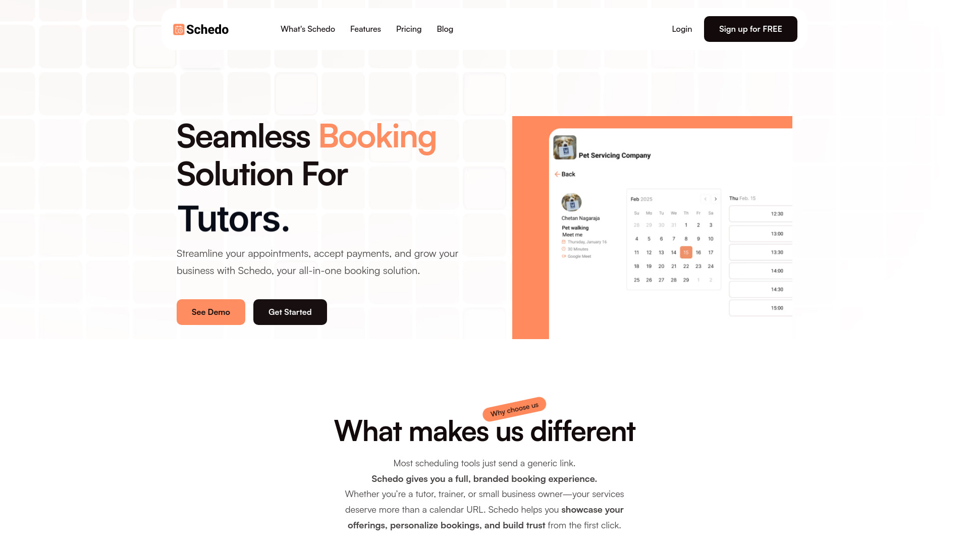 Schedo startup – AI Scheduling