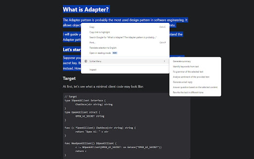 Scribe Menu startup – AI Writing Assistants