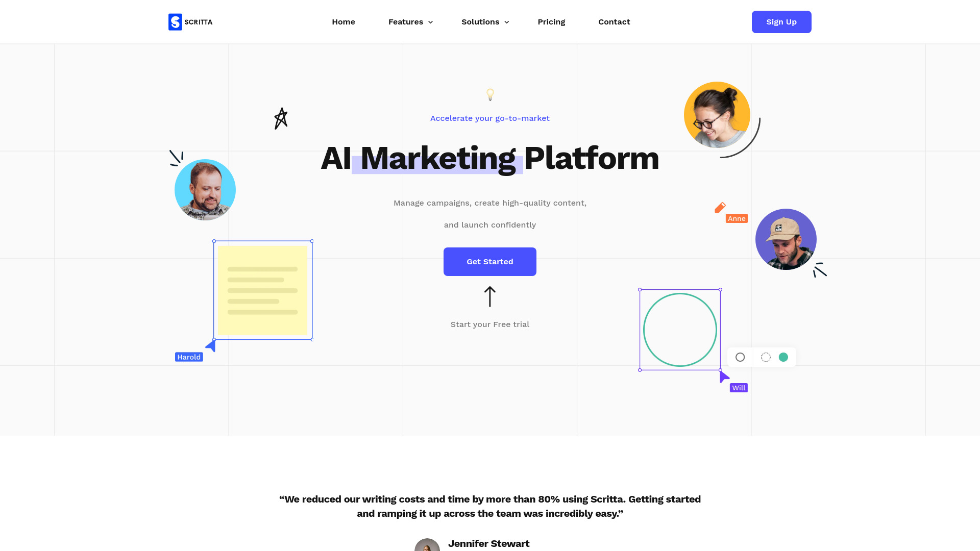 Scritta startup – AI Marketing