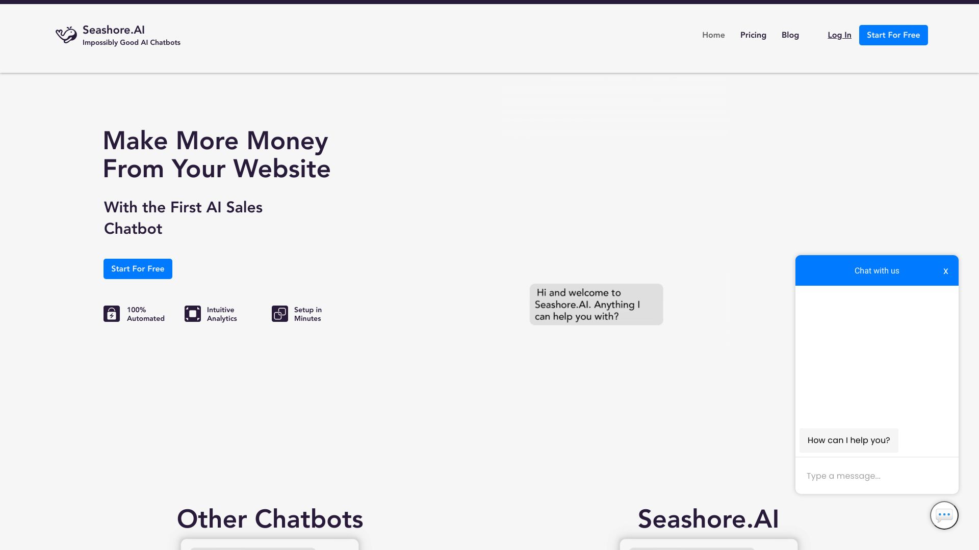 Seashore.AI startup – AI Chatbot