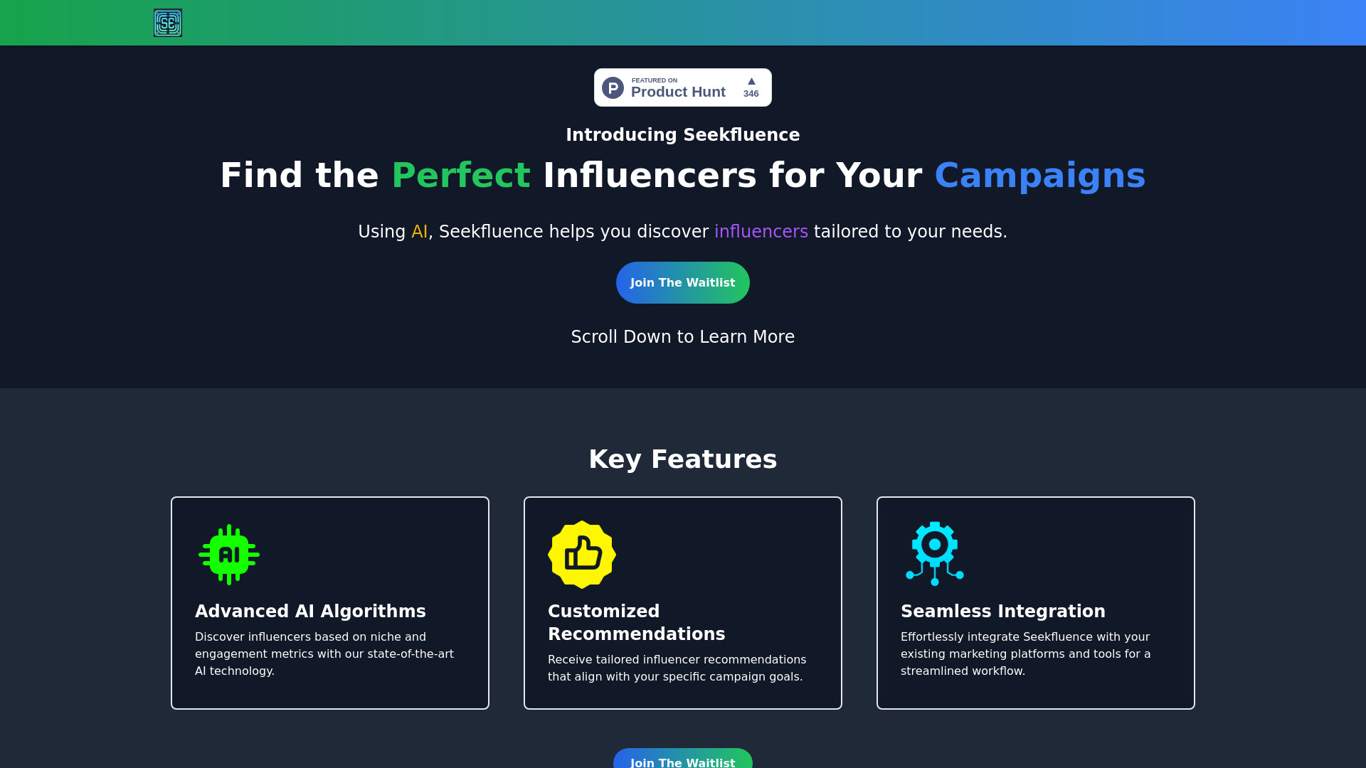 Seekfluence startup – AI Influencer