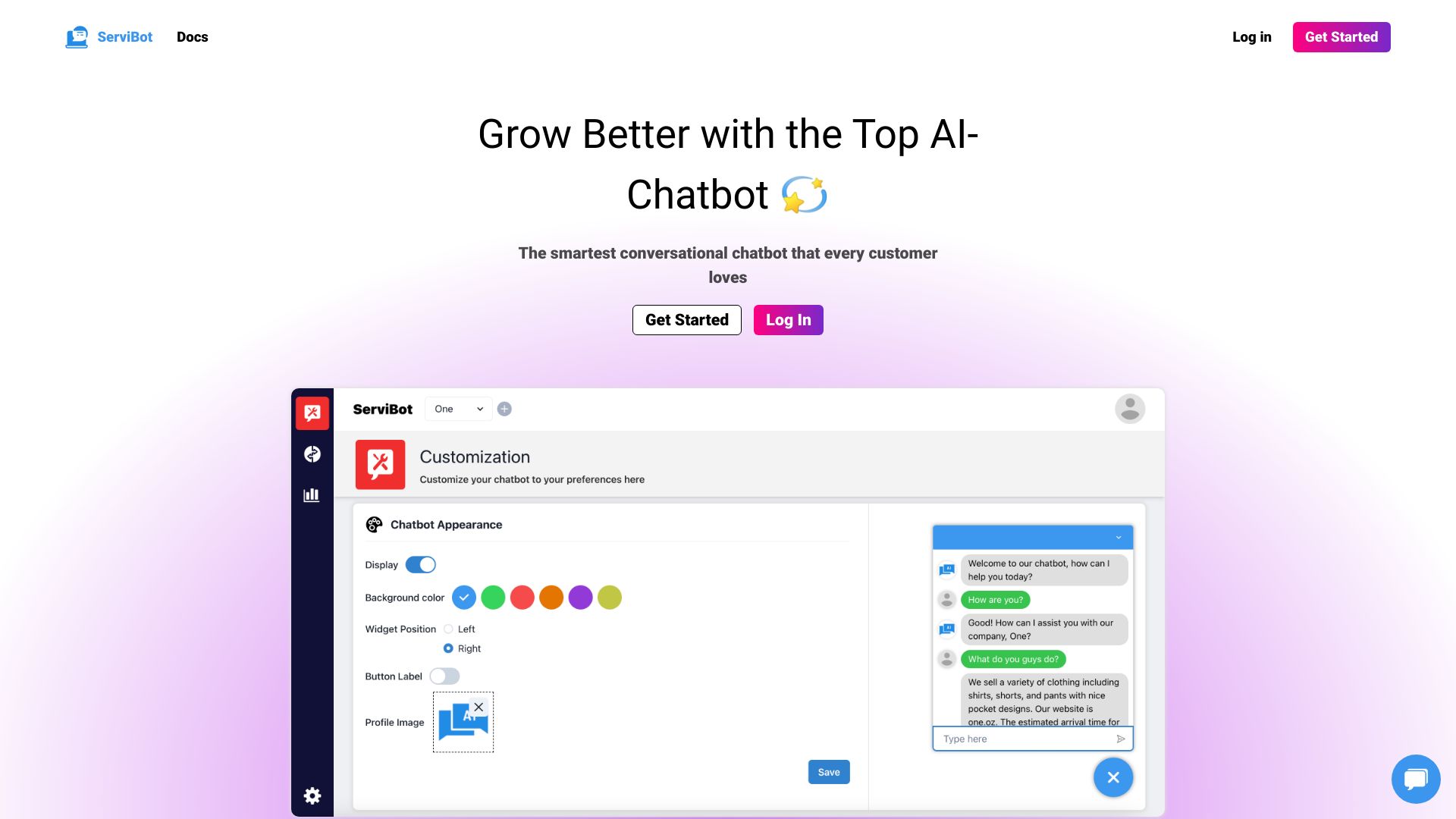 ServiBot startup – AI Chatbot
