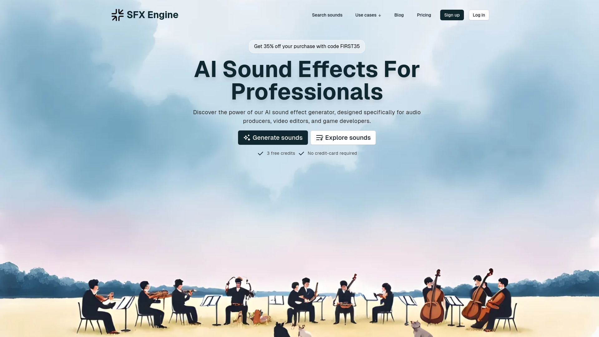 SFX Engine startup – AI Sound Effect Generator