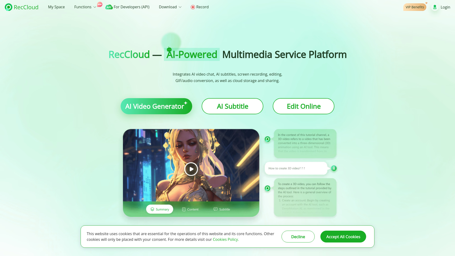 showmore.com startup – AI Video Generator