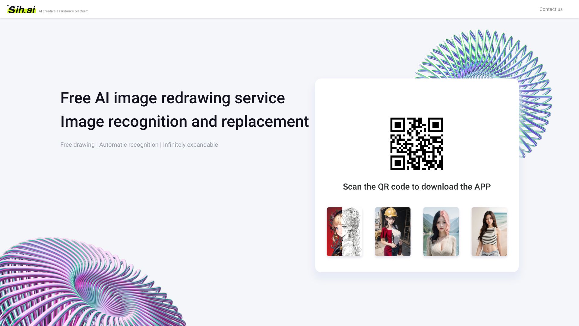 Sih.ai startup – AI Photo & Image Generator