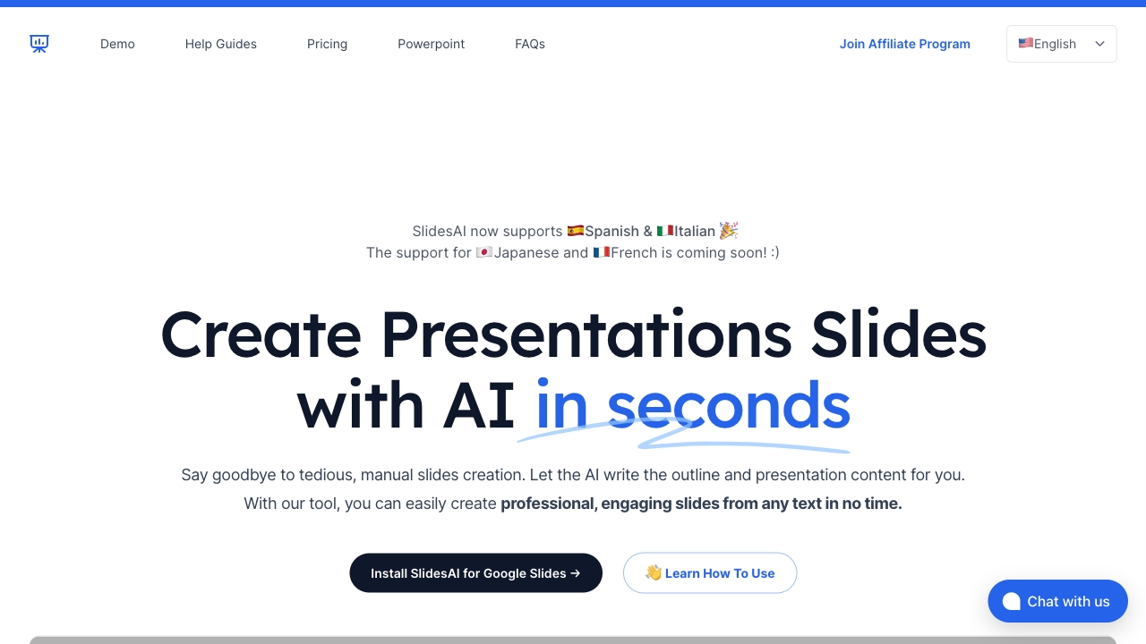 SlidesAI startup – AI Presentation Generator