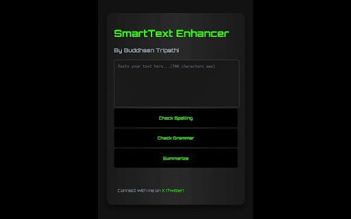 SmartText Enhancer startup – AI Grammar Checker