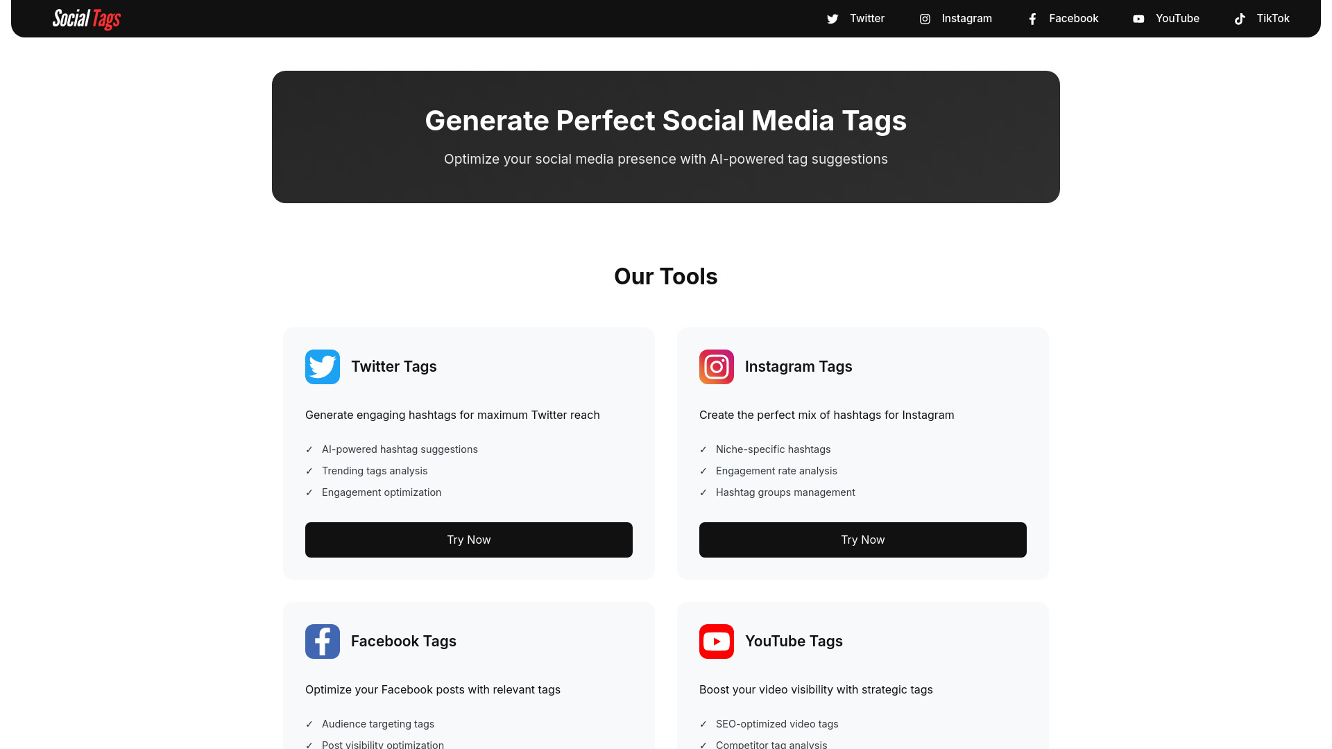 SocialTags startup – AI Hashtag