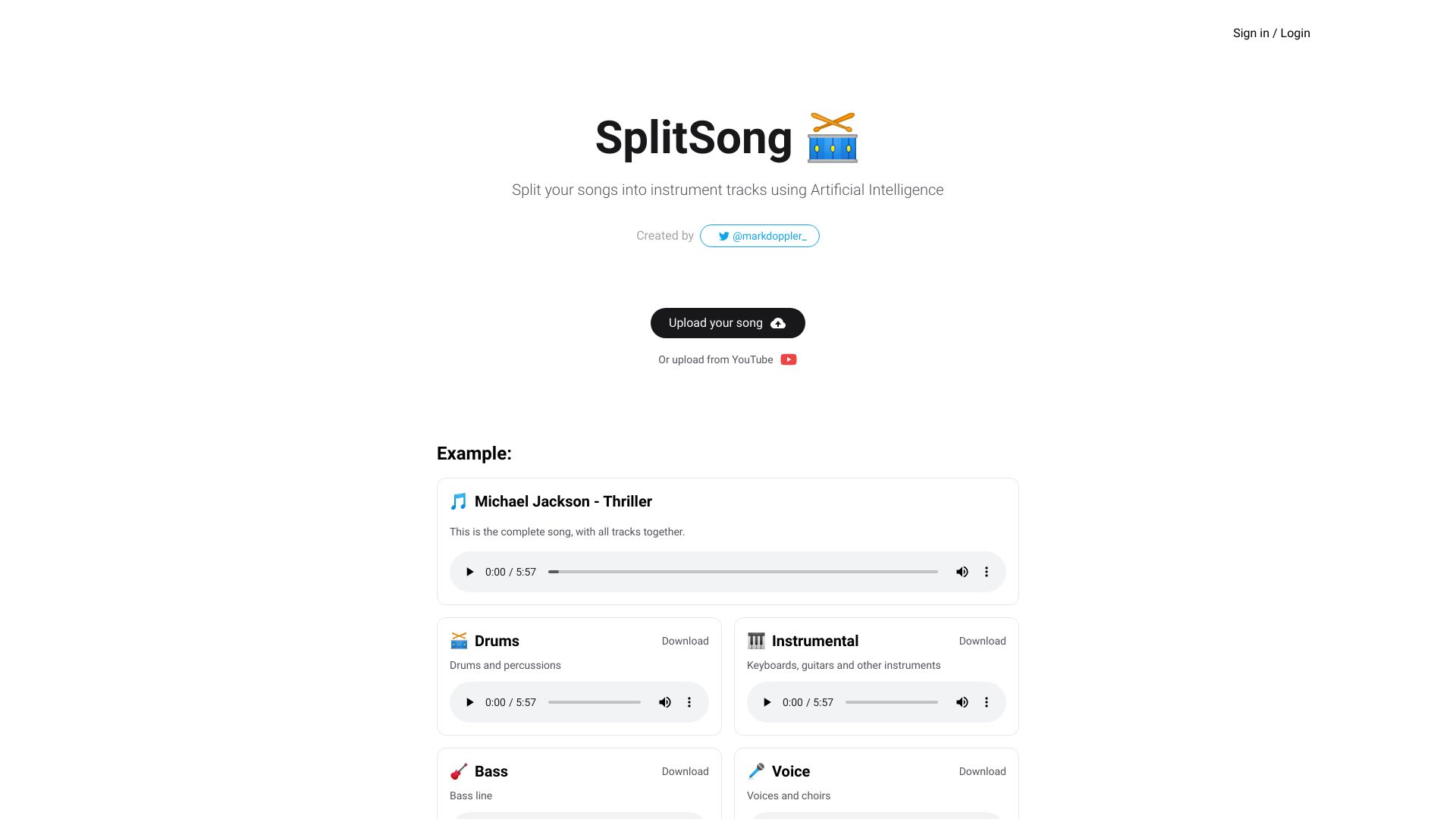 SplitSong.com startup – AI Audio Enhancer