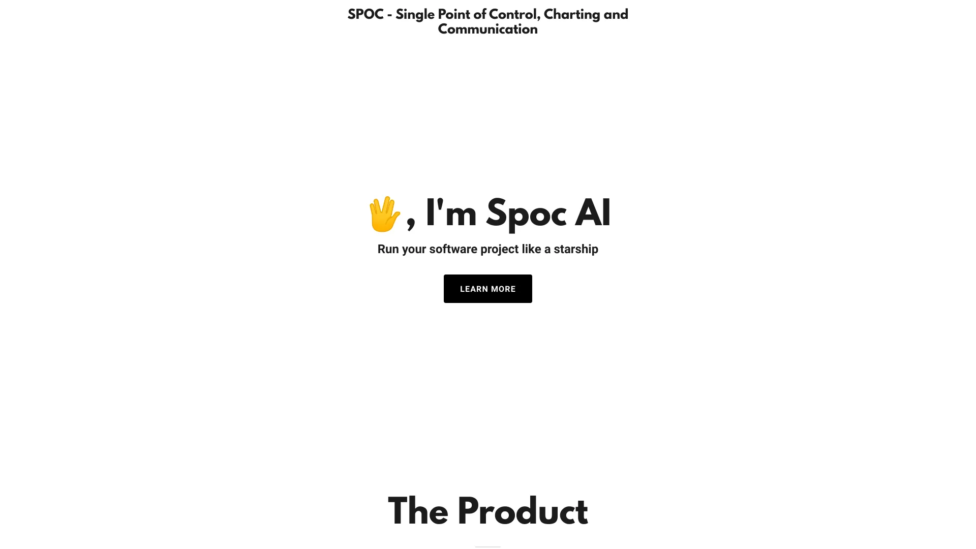 Spoc AI startup – AI Project Management
