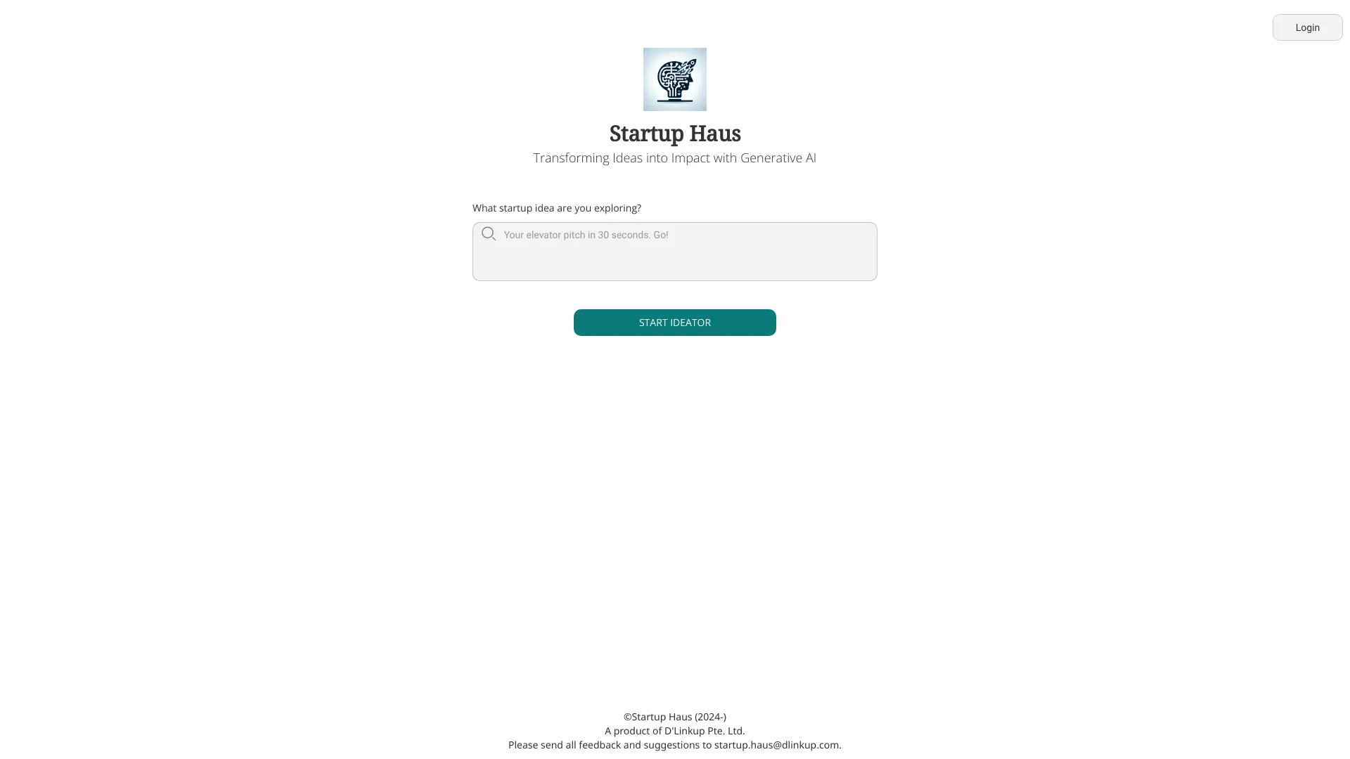 Startup Haus startup – AI Business Ideas Generator