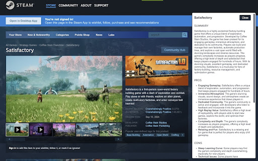 SteamSage startup – AI Summarizer