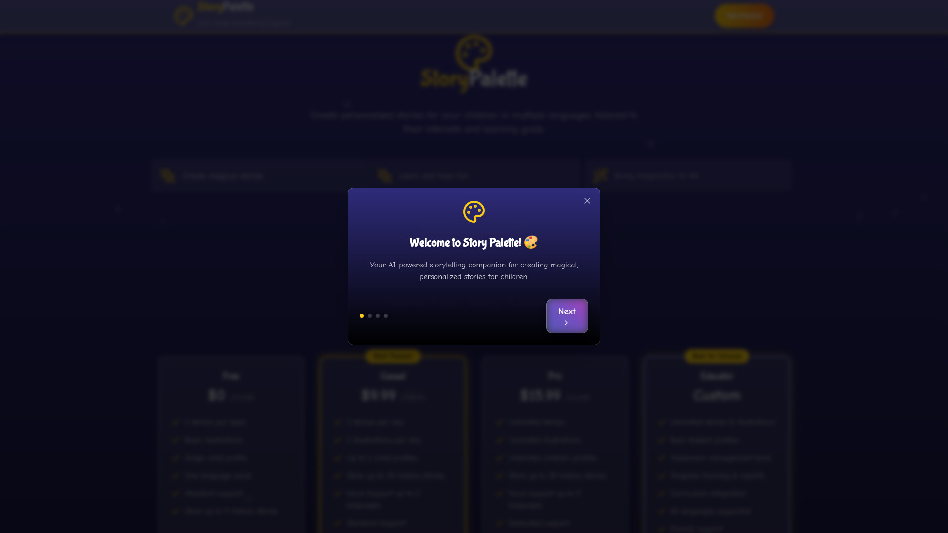 Story Palette startup – AI Story Generator