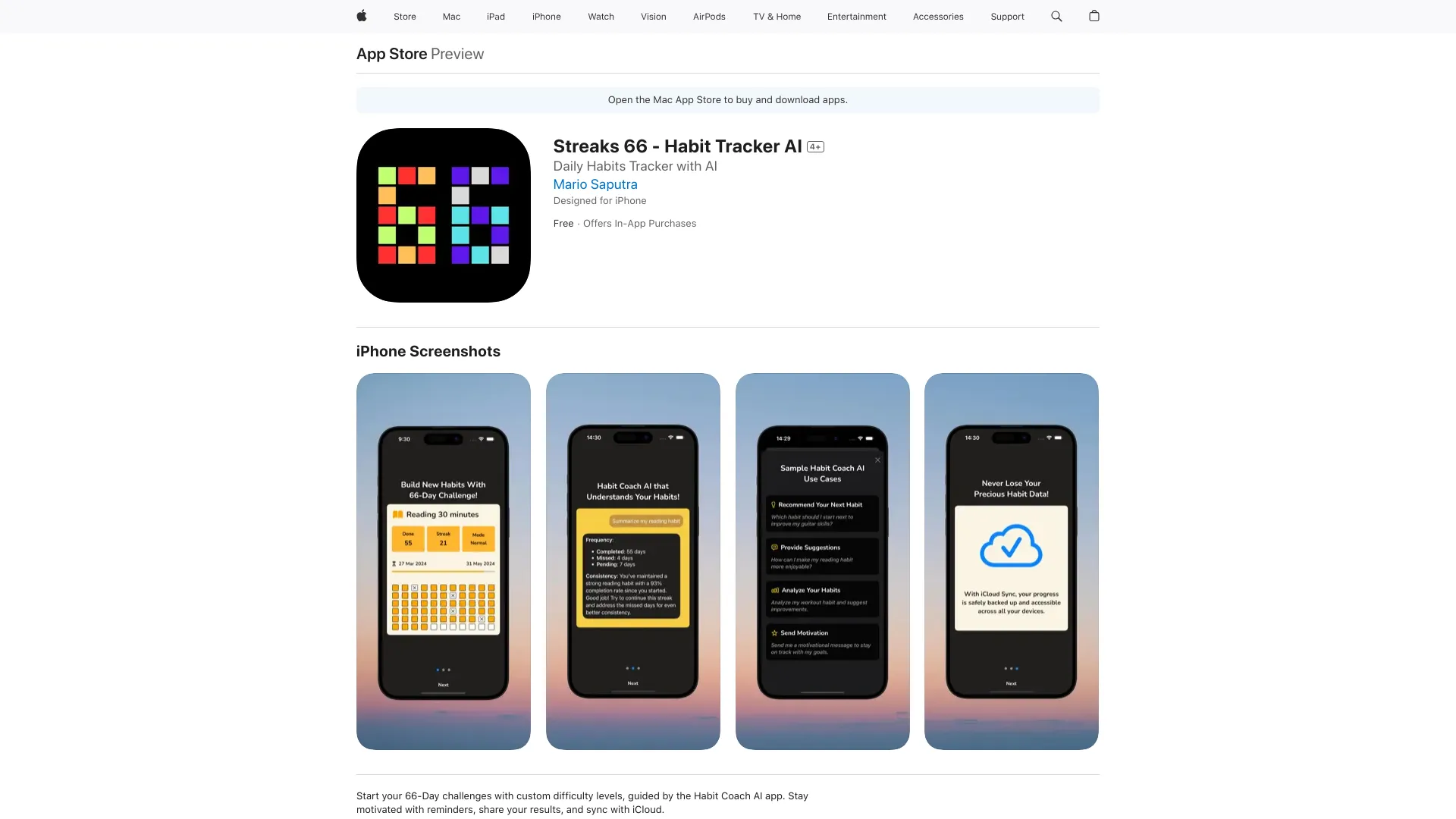 Streaks66 startup – AI Coaching