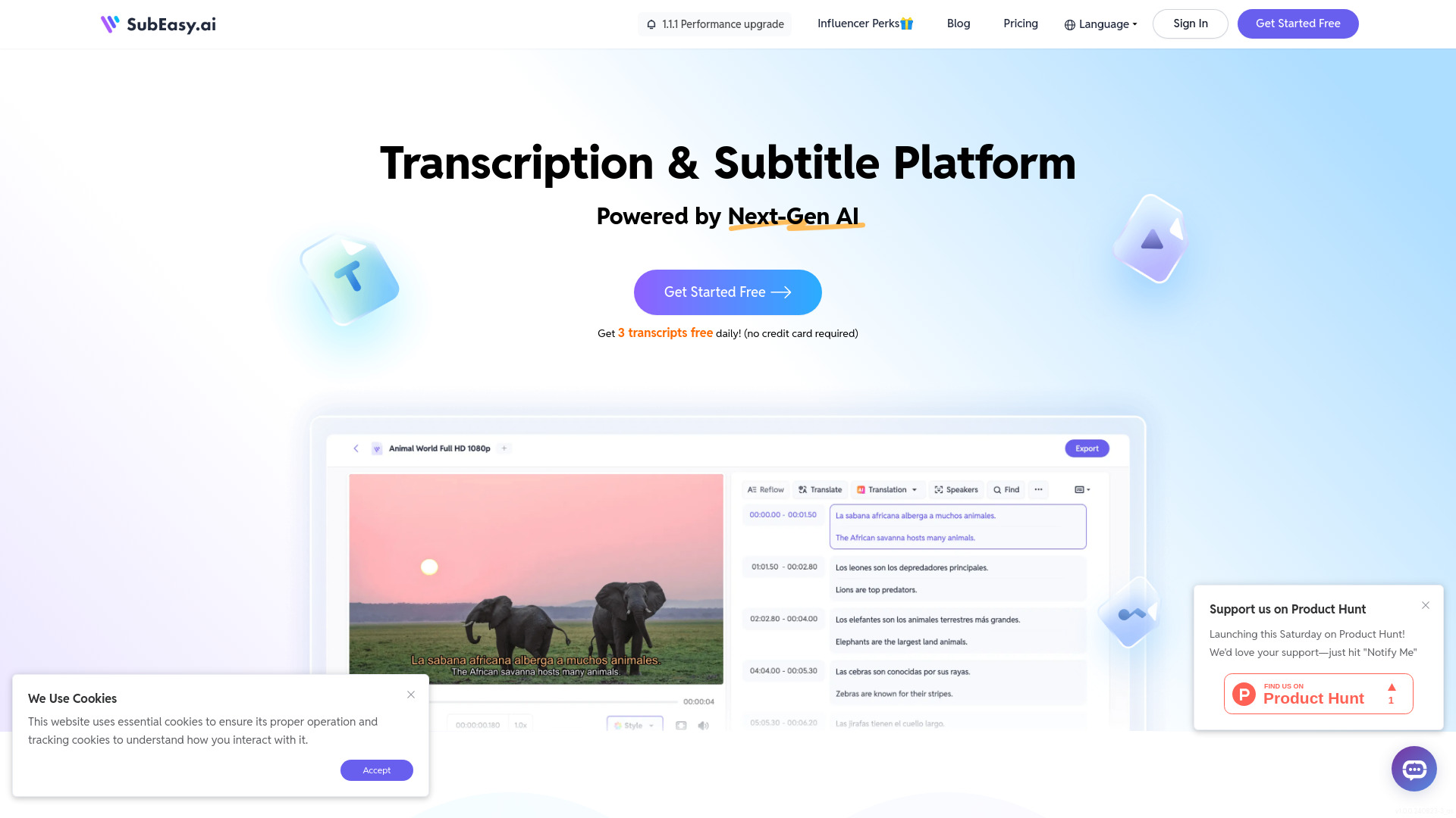 SubEasy.ai startup – AI Subtitle Generator