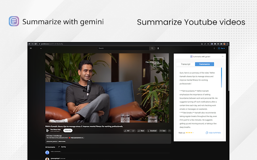 Summarize with Gemini startup – AI Summarizer