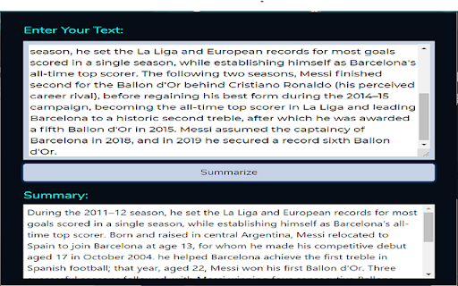 Summarizer startup – AI Summarizer