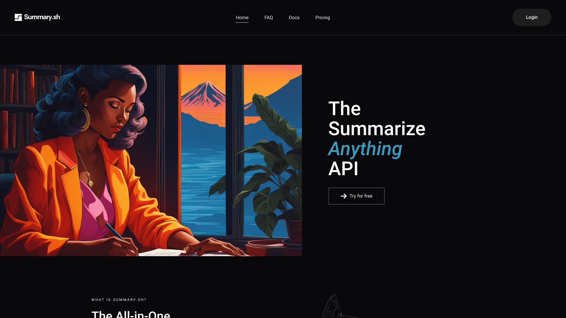 Summary.sh startup – AI Summarizer