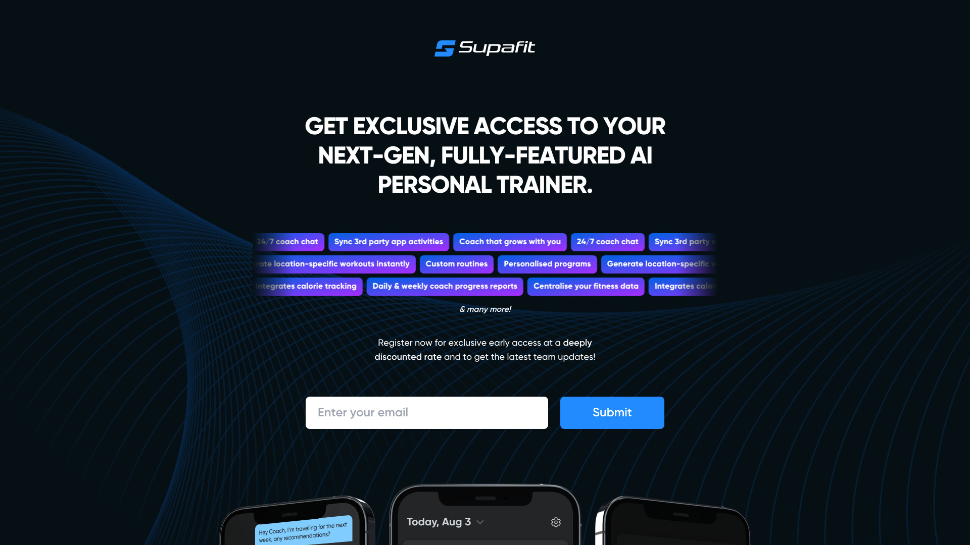Supafit startup – AI Fitness