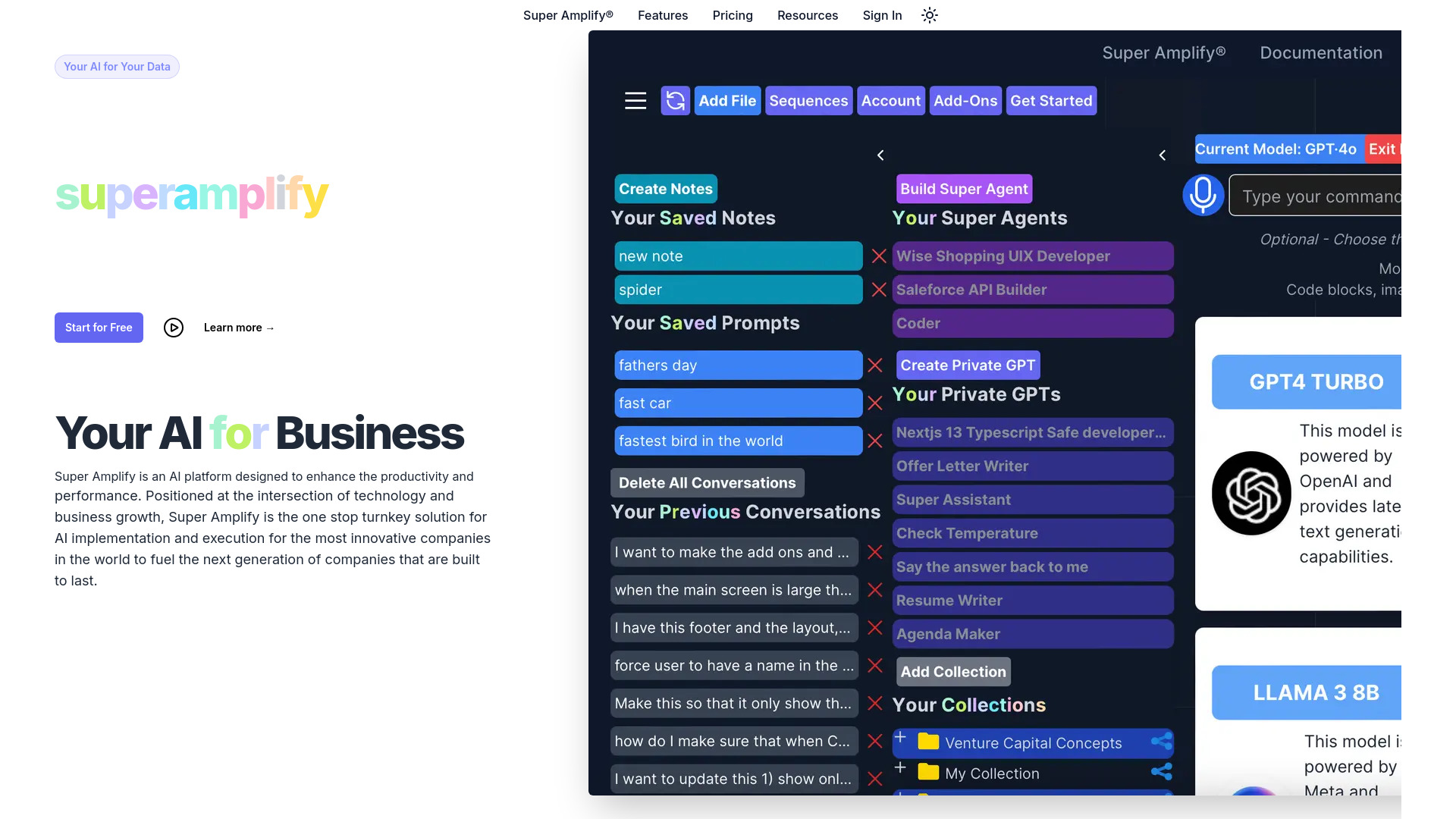 Super Amplify startup – AI Productivity Tools
