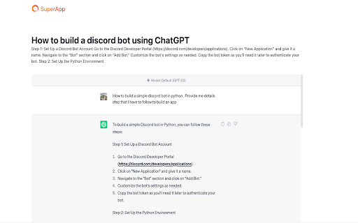 SuperApp:Share ChatGPT conversation securely startup – AI Chatbot