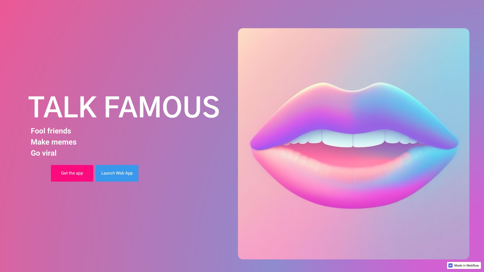 TalkFamous startup – AI Voice Generator