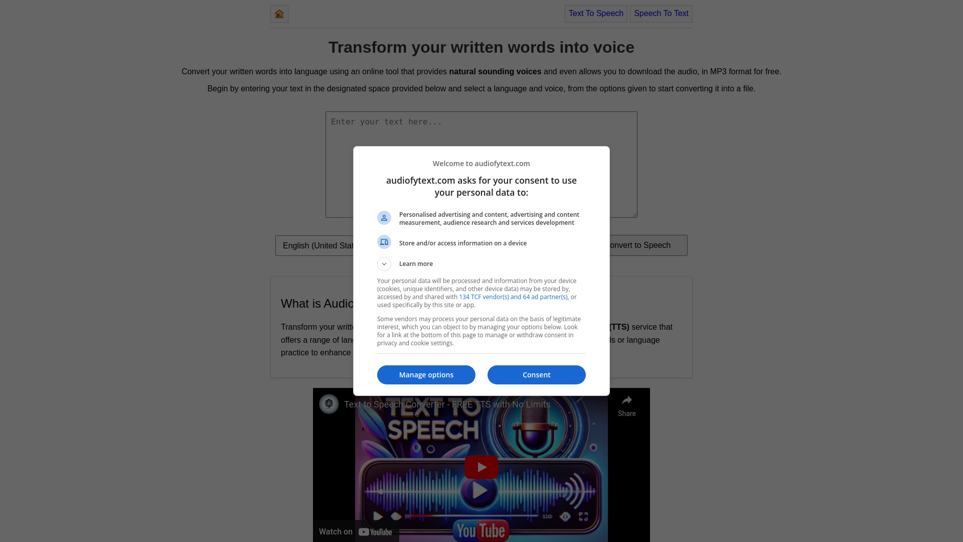 Text to Speech Converter (Free TTS) startup – AI Text-to-Speech