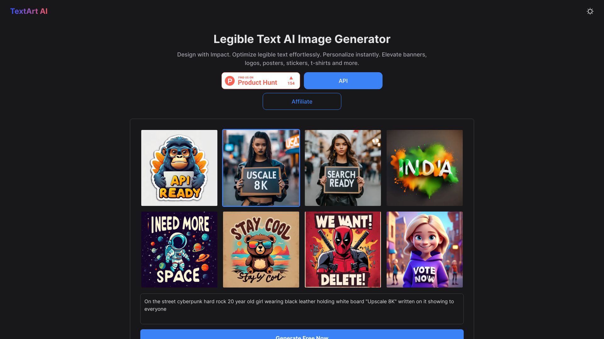 TextArt AI Legible Text Image Generator startup – AI Advertising Assistant