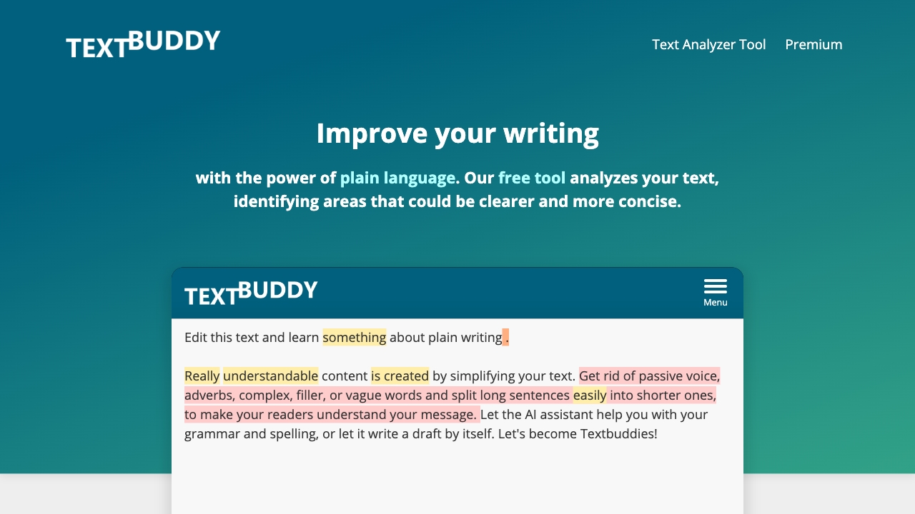 TextBuddy startup – Writing Assistants
